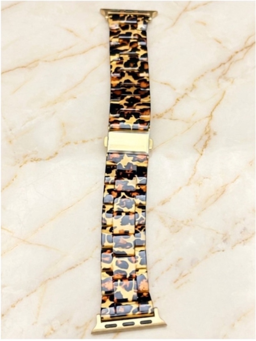 Plunder Leopard Print Apple Watch Band Gold Hardware
38/40/41mm